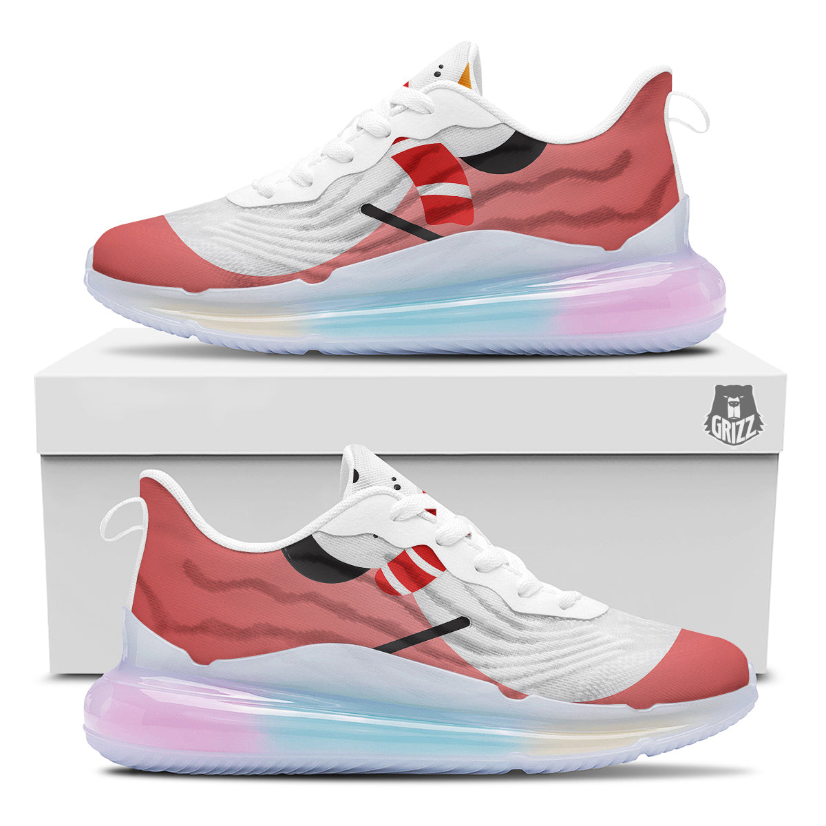 Snowman Cute Print Running Sneakers-grizzshop