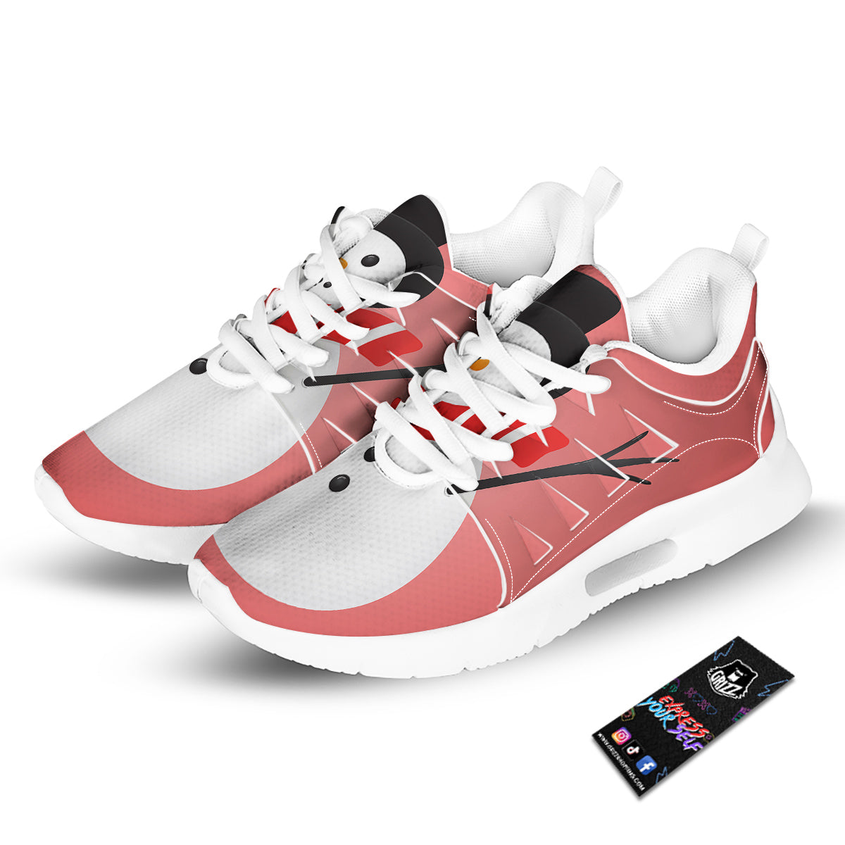Snowman Cute Print Tennis Shoes-grizzshop