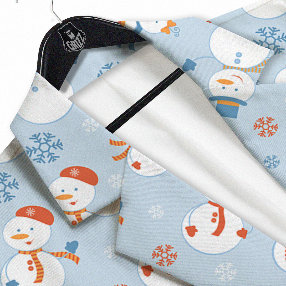 Snowman Holiday Print Pattern Men's Sport Coat-grizzshop