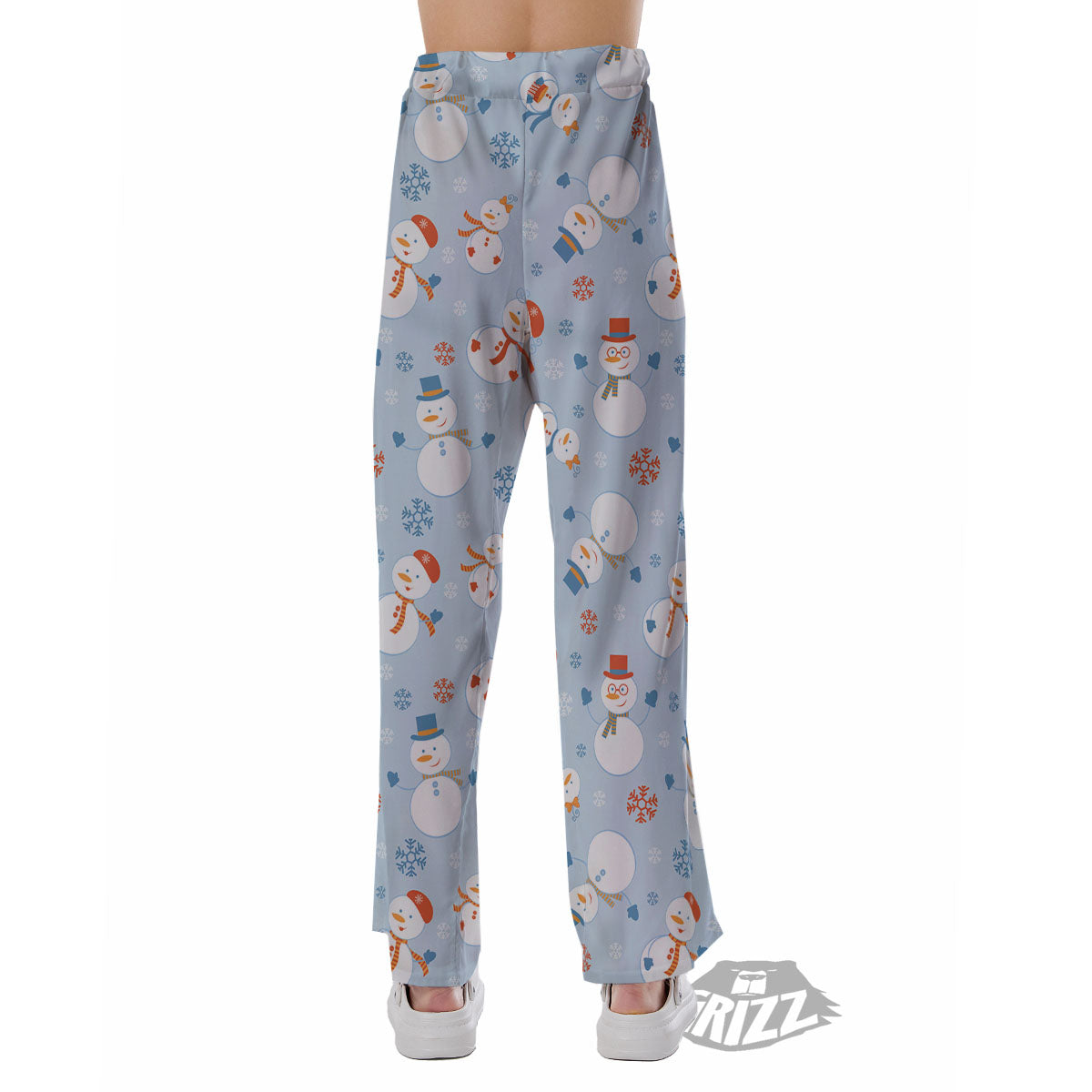 Snowman Holiday Print Pattern Pajama Pants-grizzshop