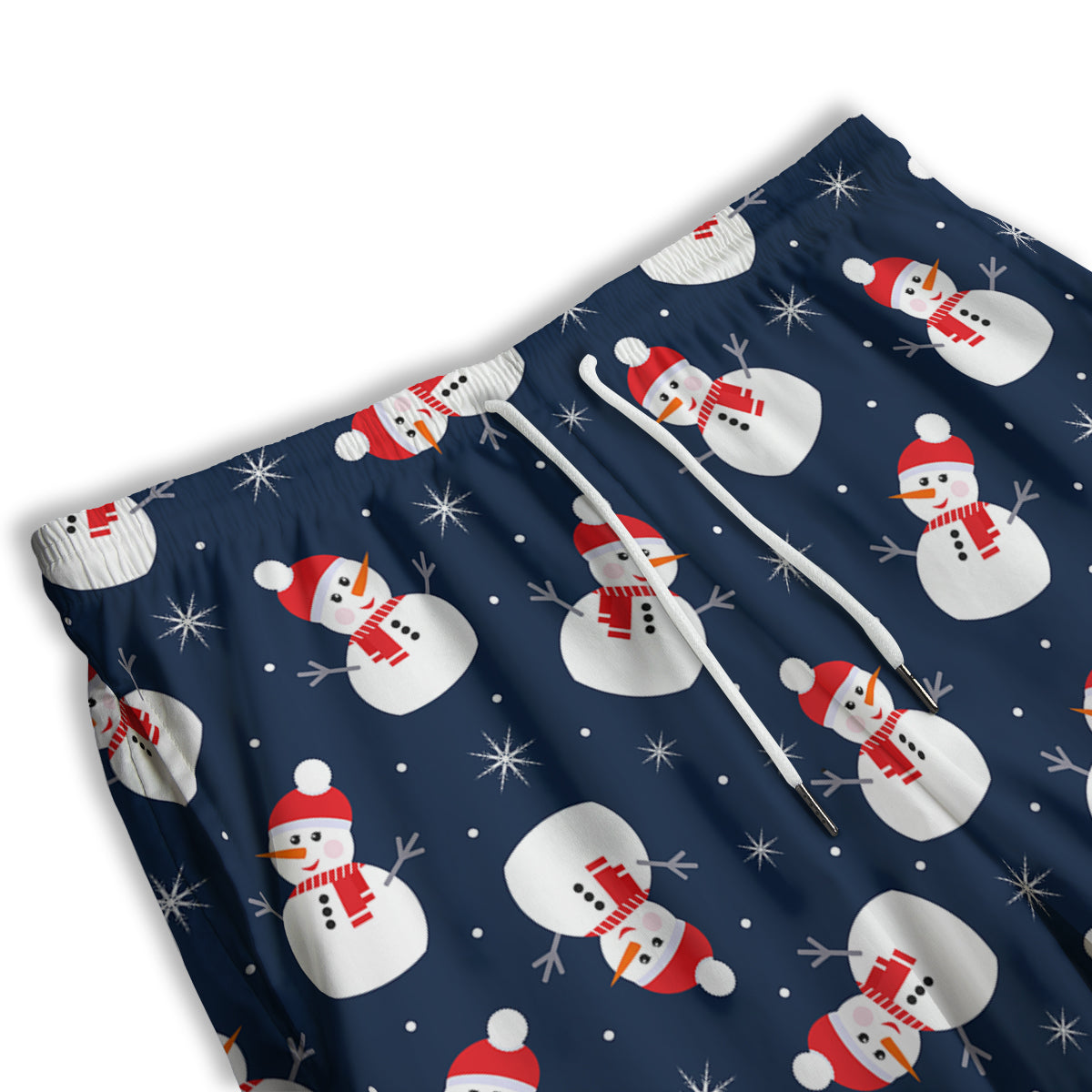 Snowman Print Pattern Men's Athletic Shorts
