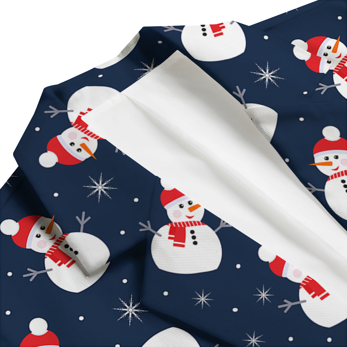Snowman Print Pattern Men's Blazer-grizzshop