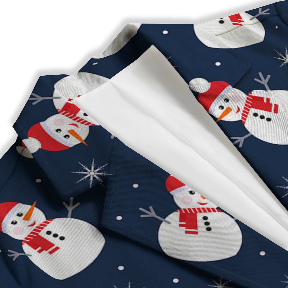 Snowman Print Pattern Women's Blazer-grizzshop