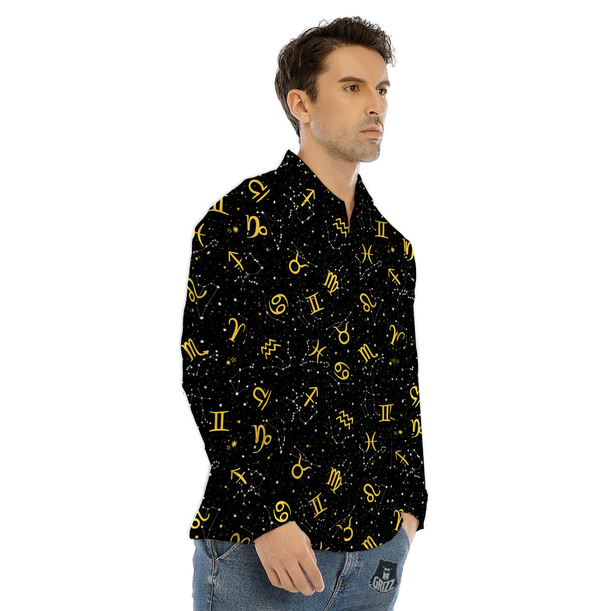Snowman Santa Print Pattern Men's Dress Shirts-grizzshop
