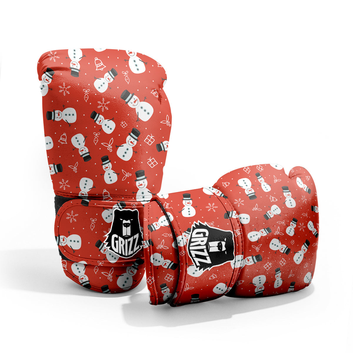 Snowman Xmas Print Pattern Pro Boxing Glove