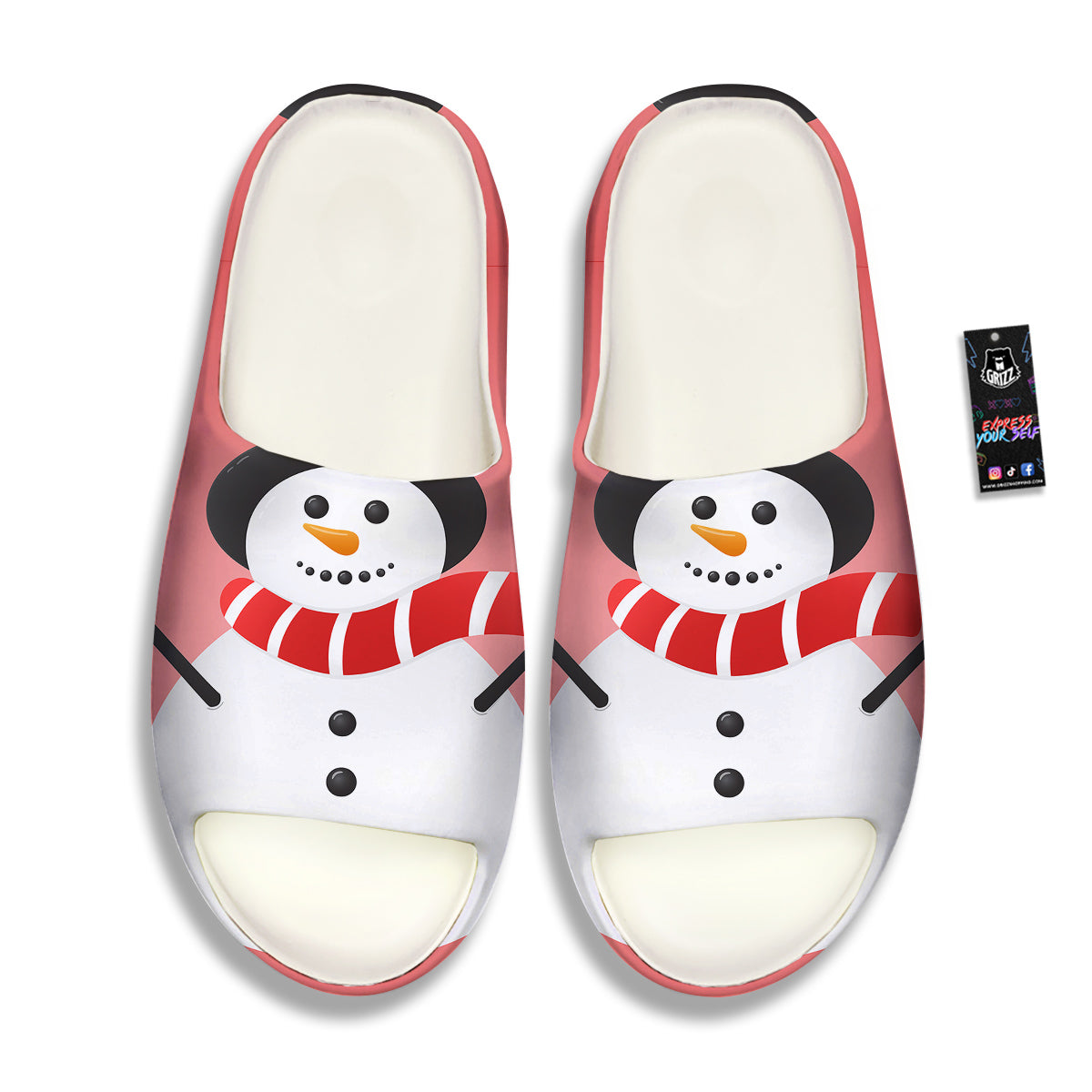 Snowman Cute Print Sandals-grizzshop