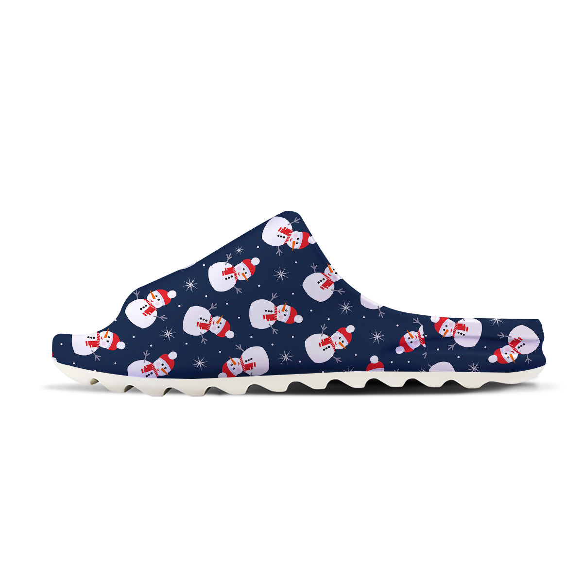 Snowman Print Pattern Sandals-grizzshop