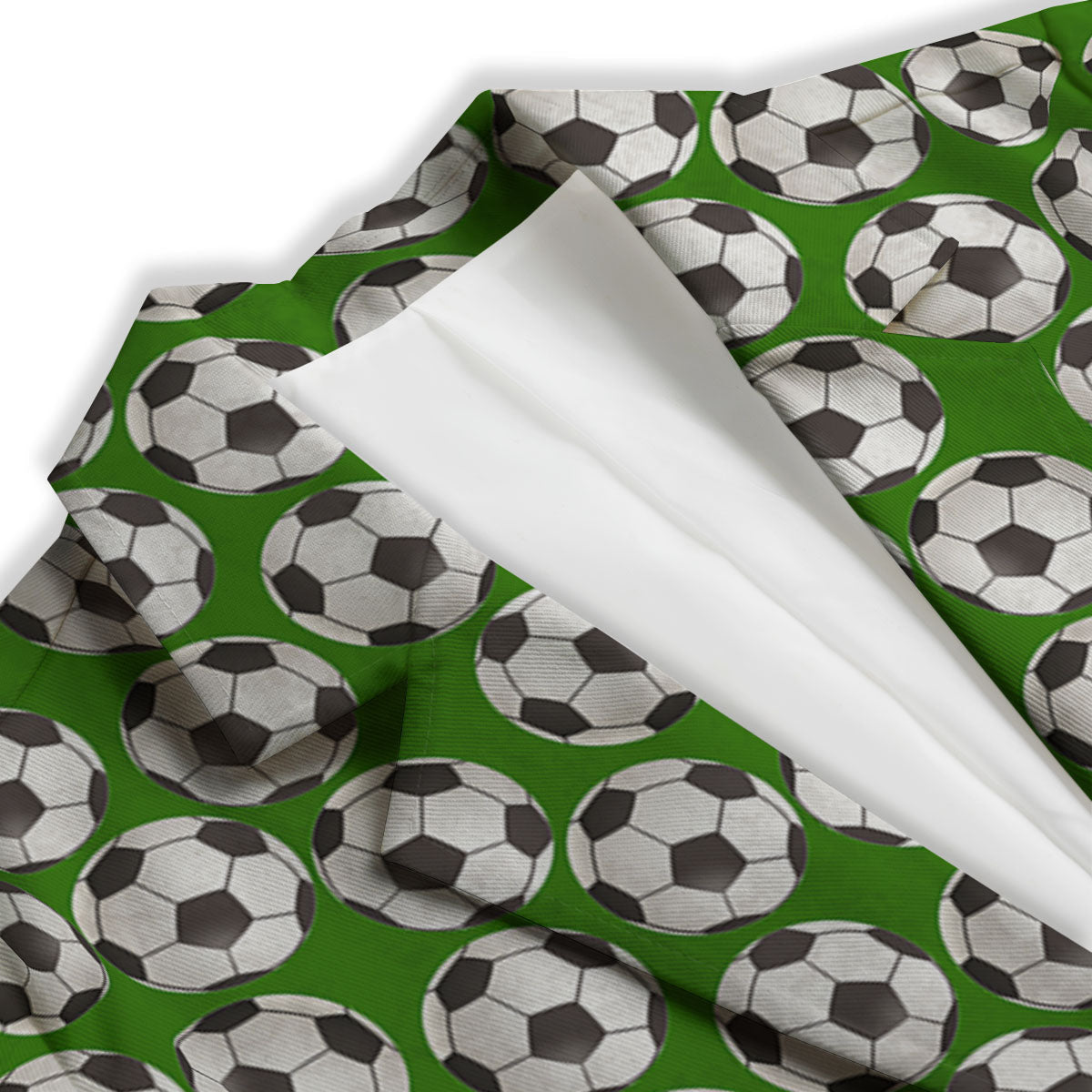 Soccer Ball Green Print Pattern Women's Blazer-grizzshop