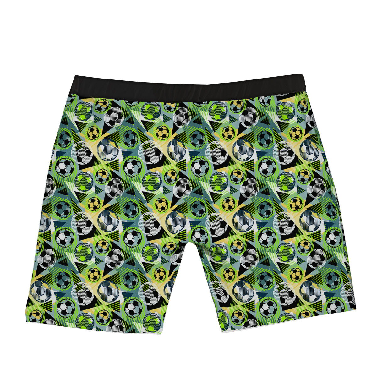 Soccer Ball Grunge Print Pattern Boxer Briefs-grizzshop