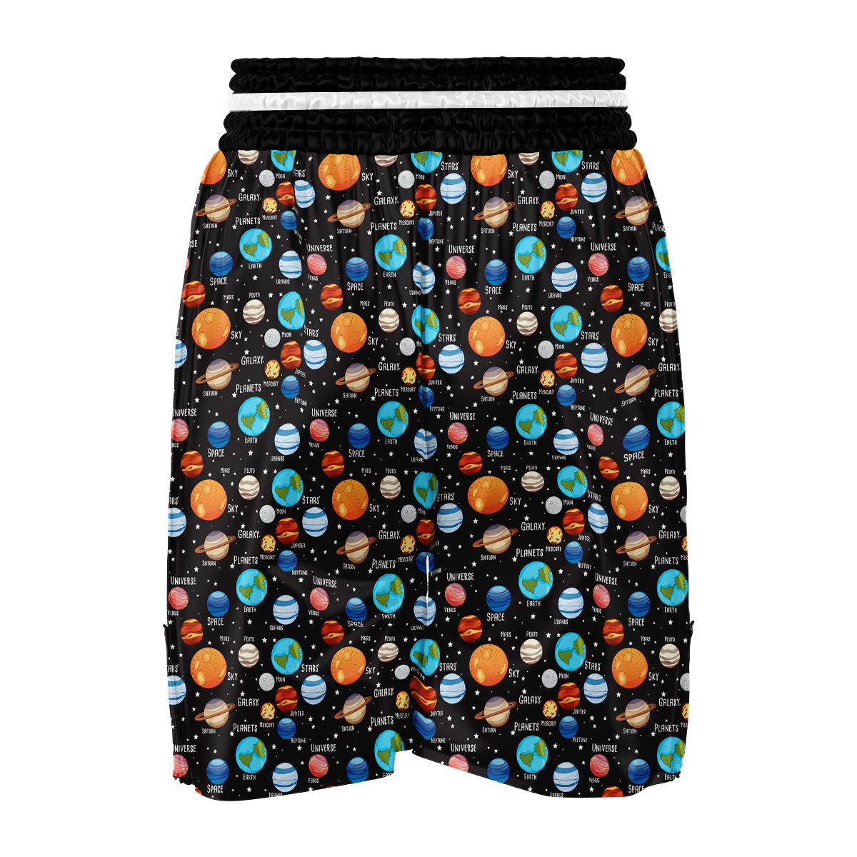 Solar System Print Pattern Boxing Shorts-grizzshop
