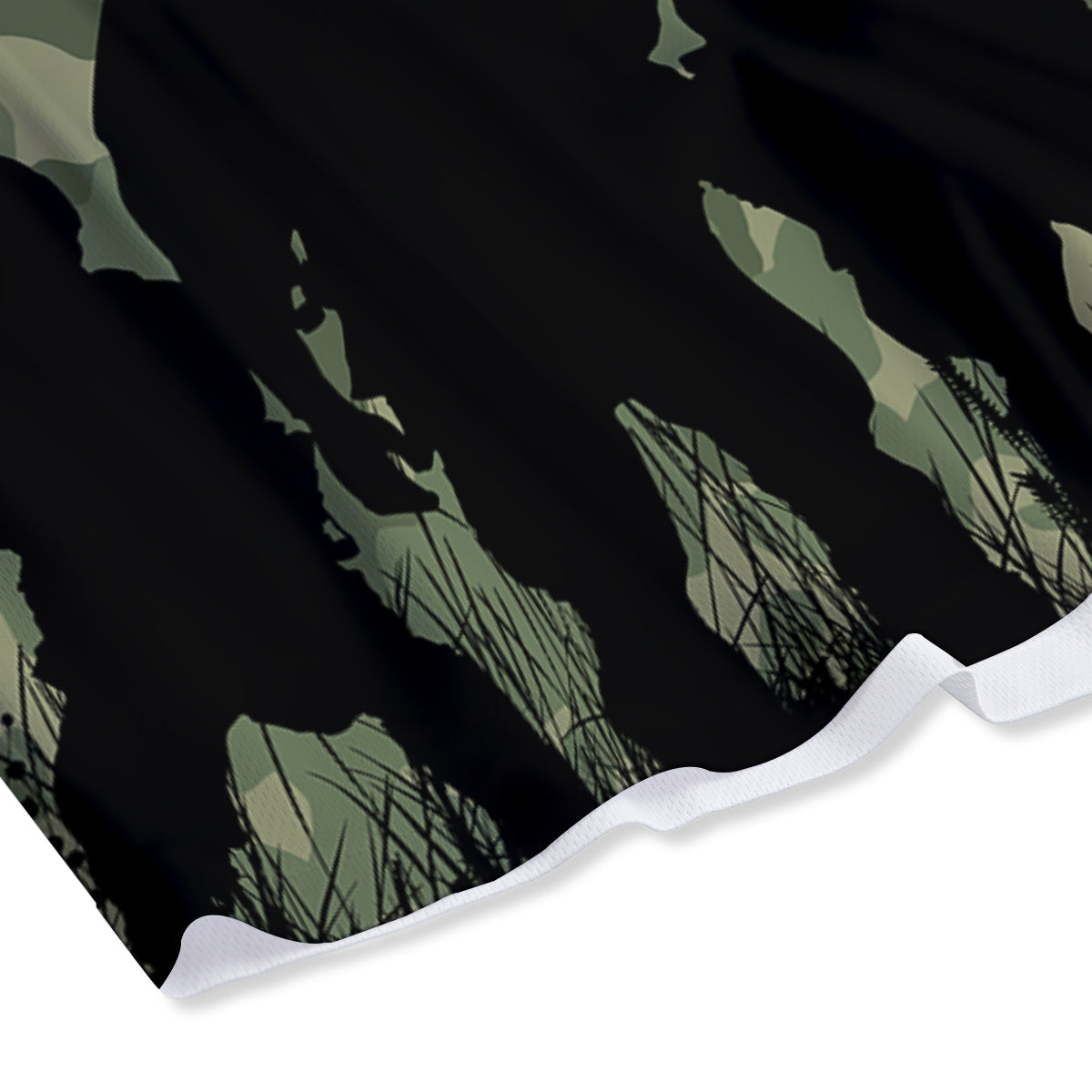 Surfing Graffiti Print Pattern Mesh Shorts