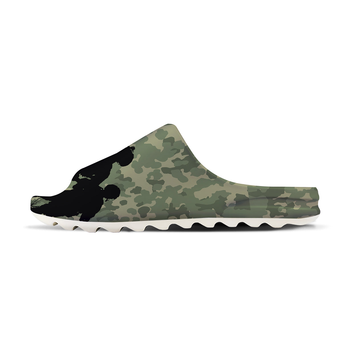 Soldiers And Camouflage Print Sandals-grizzshop