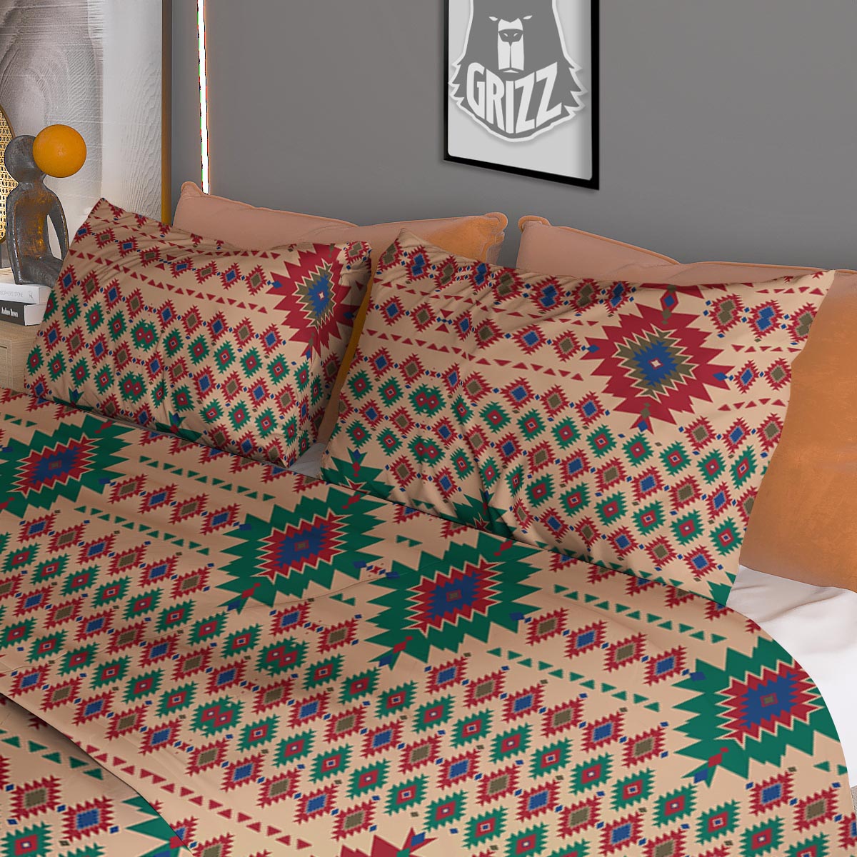 Steampunk Brass Gears And Cogs Print Duvet Cover Bedding Set