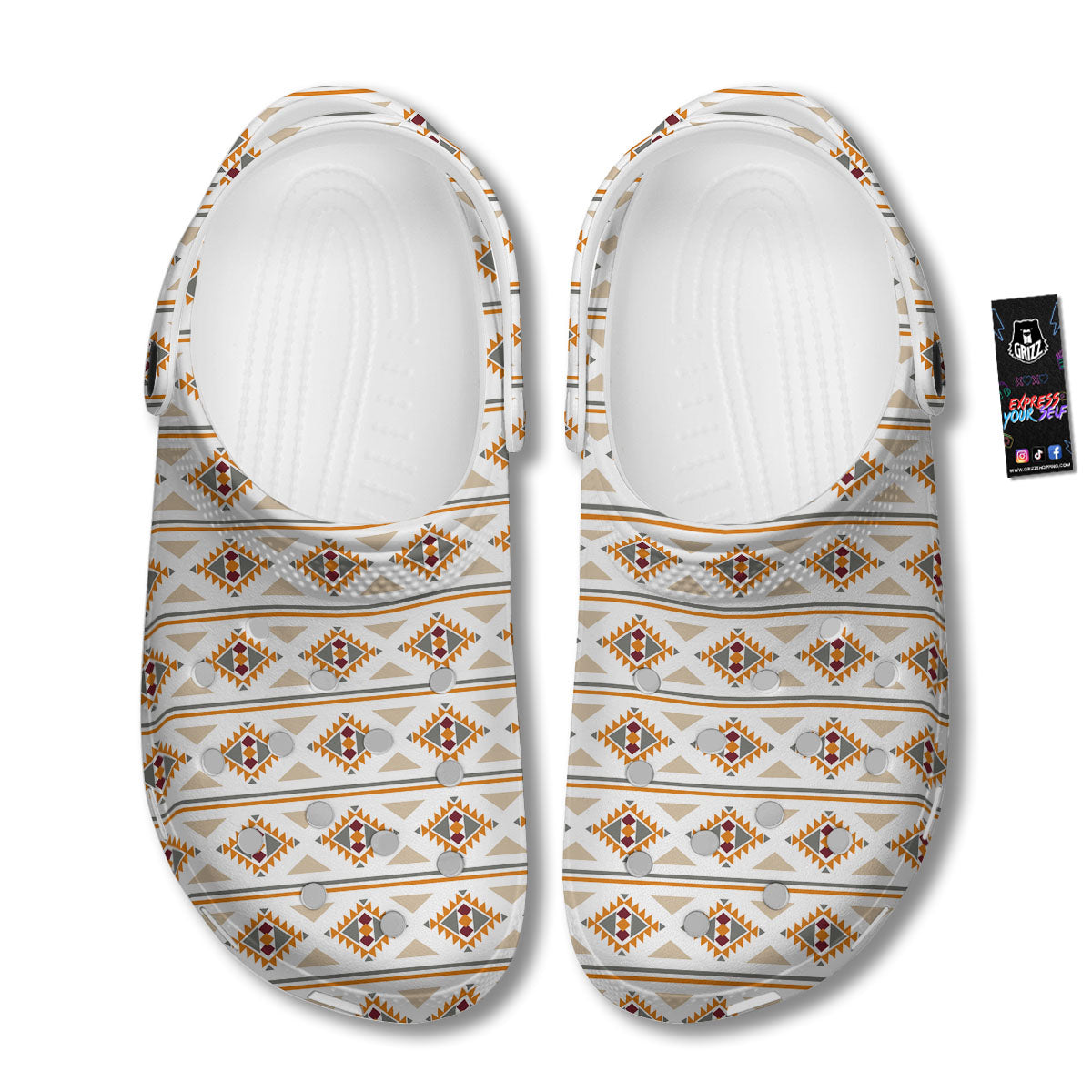Southwestern Native Print Pattern Clog-grizzshop