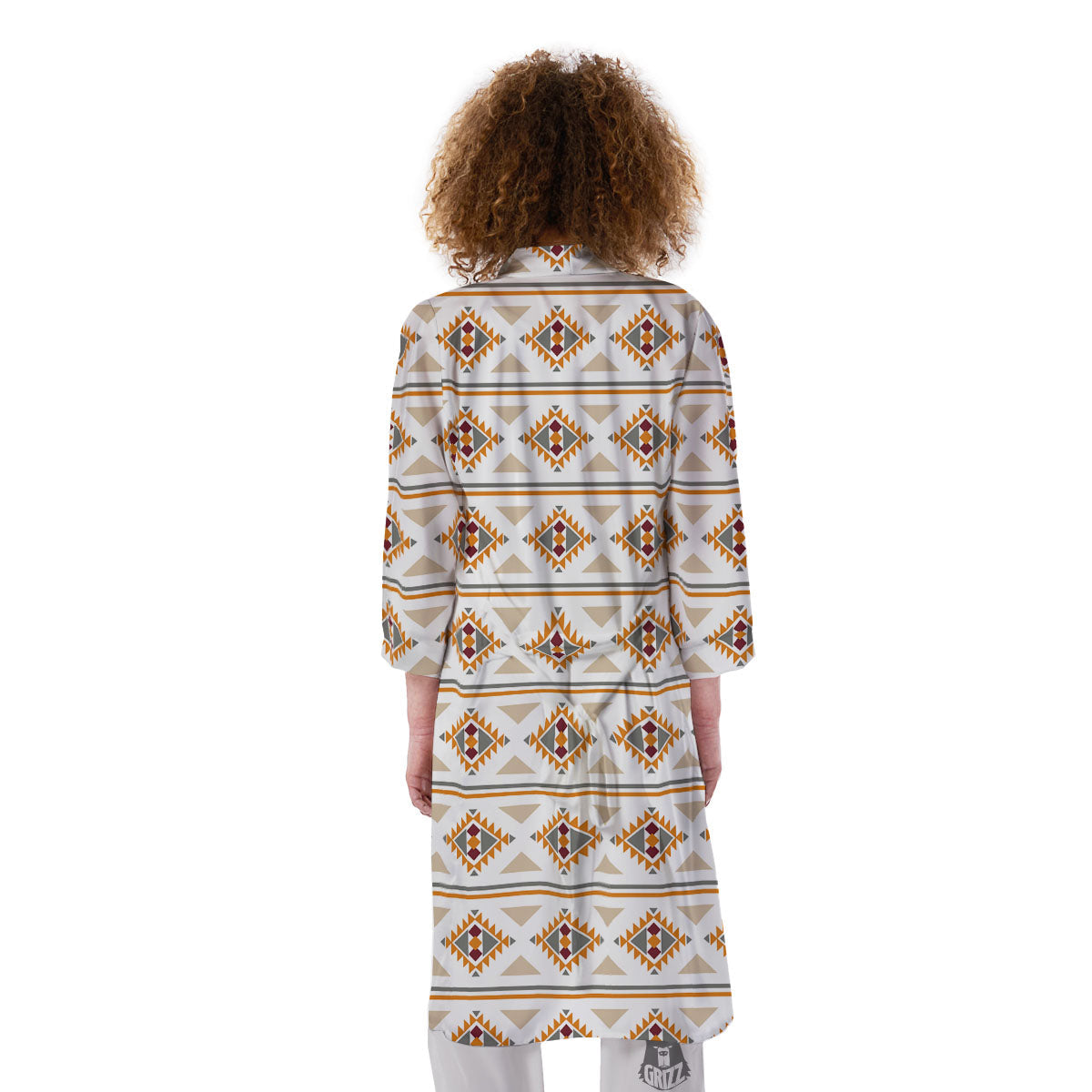Southwestern Native Print Pattern Kimono-grizzshop