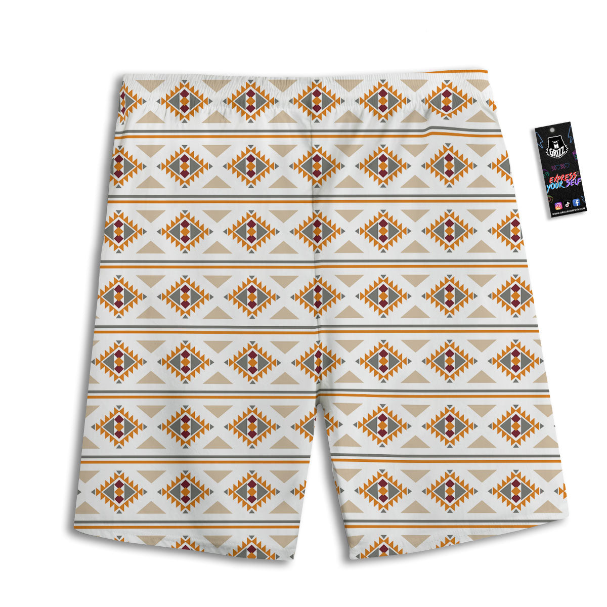 Southwestern Native Print Pattern Men's Athletic Shorts