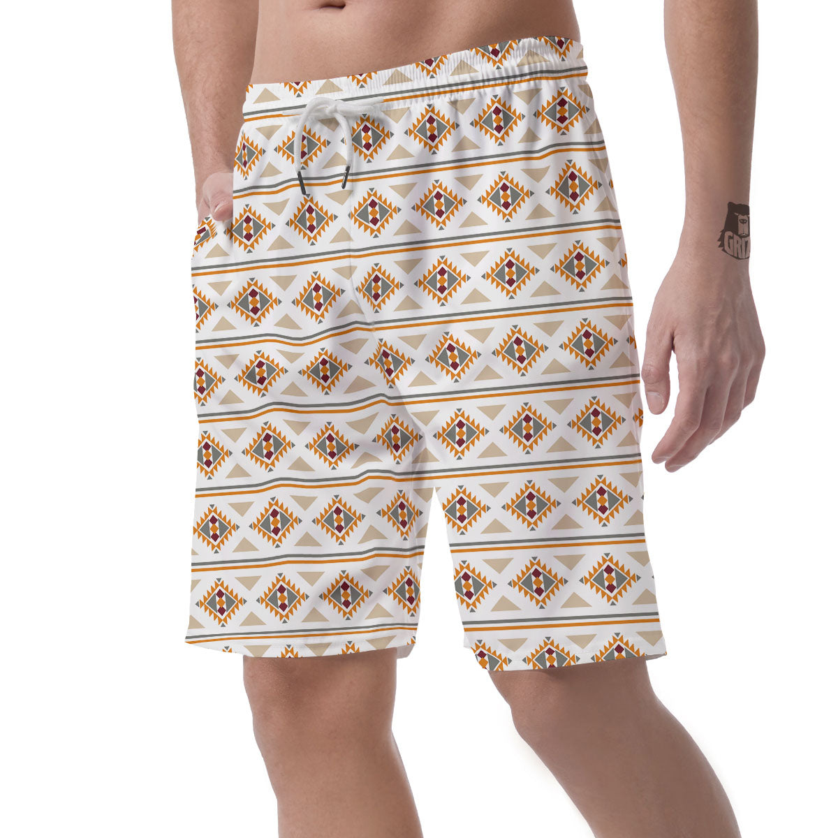 Southwestern Native Print Pattern Men's Shorts-grizzshop