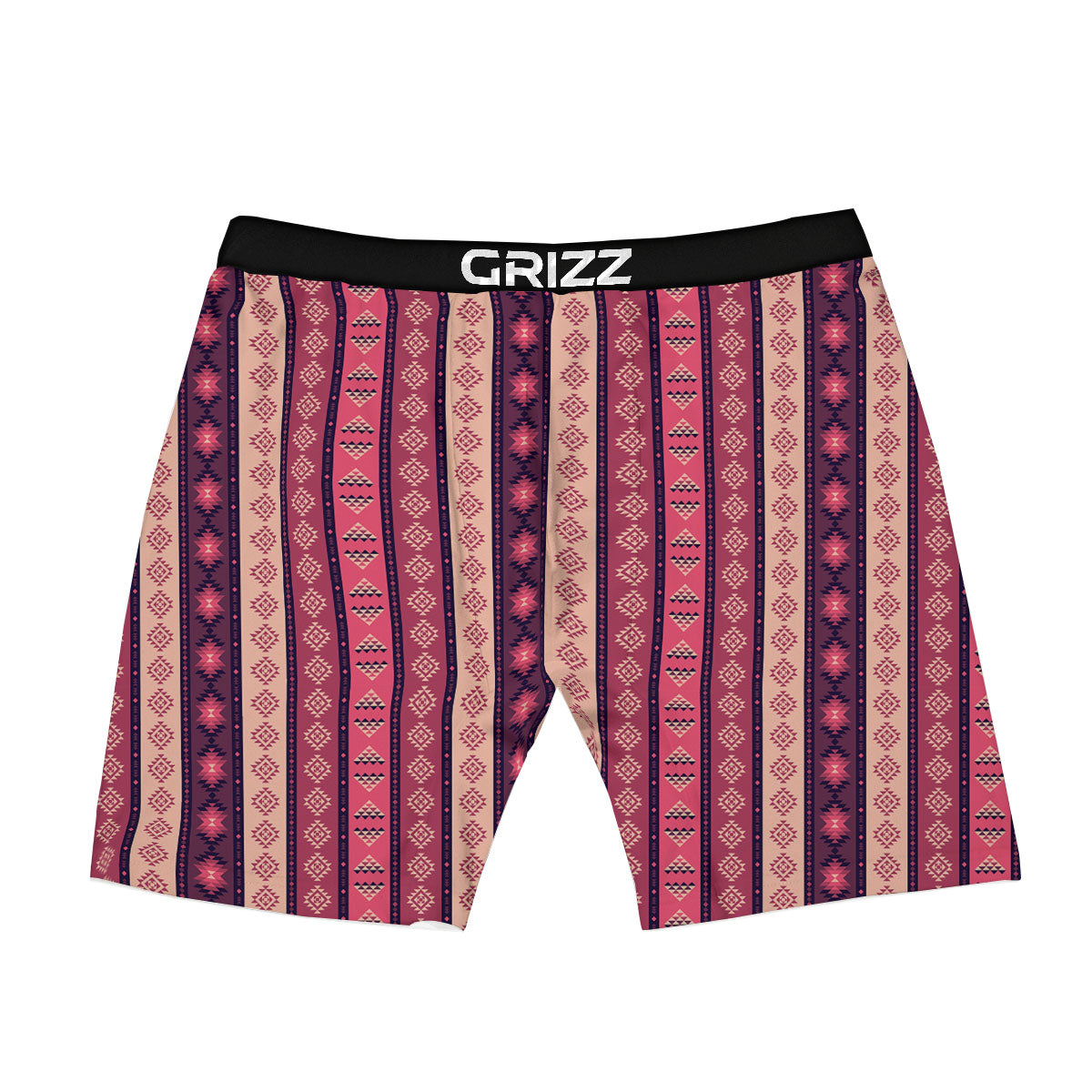 Southwestern Purple And Pink Print Pattern Boxer Briefs-grizzshop