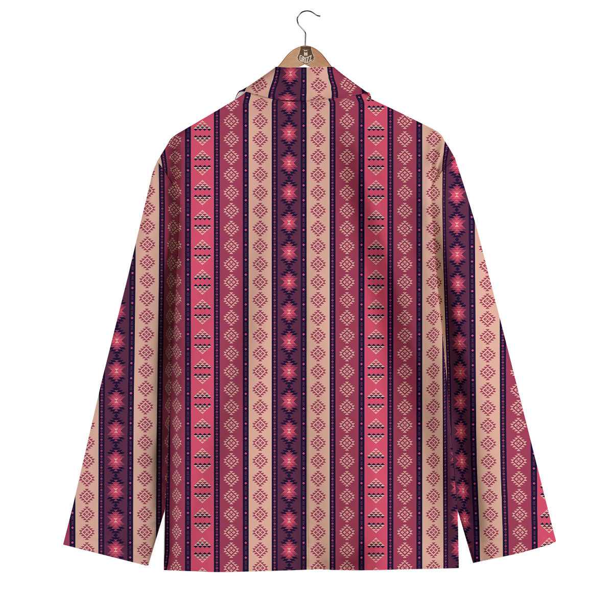 Southwestern Purple And Pink Print Pattern Men's Blazer-grizzshop