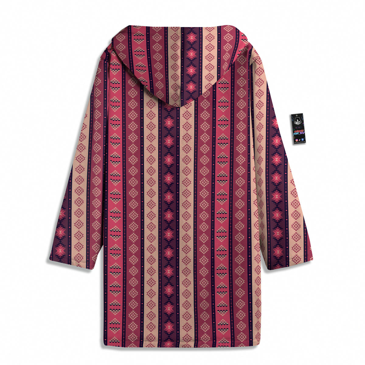 Southwestern Purple And Pink Print Pattern Men's Windbreaker Jacket-grizzshop
