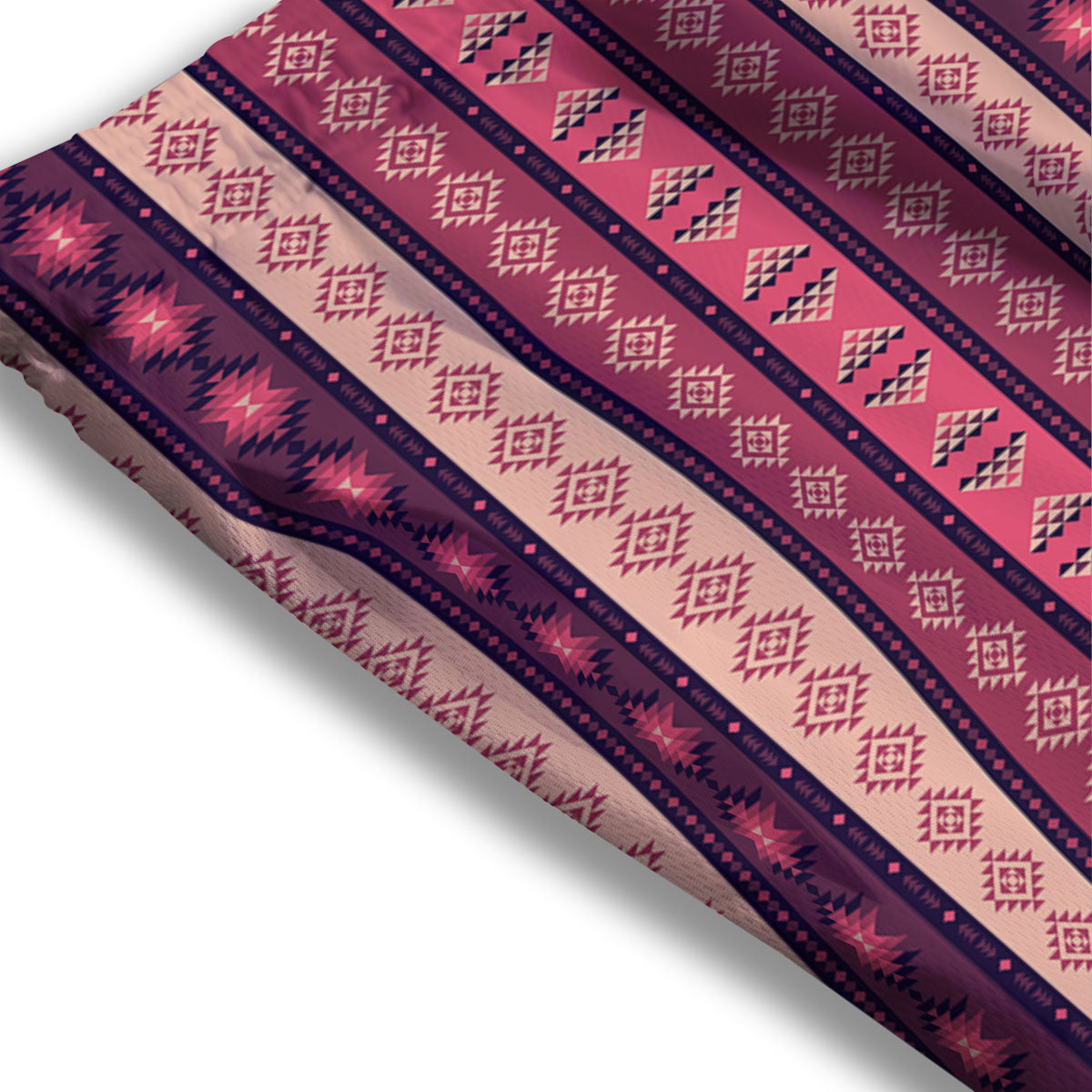Southwestern Purple And Pink Print Pattern Mesh Shorts