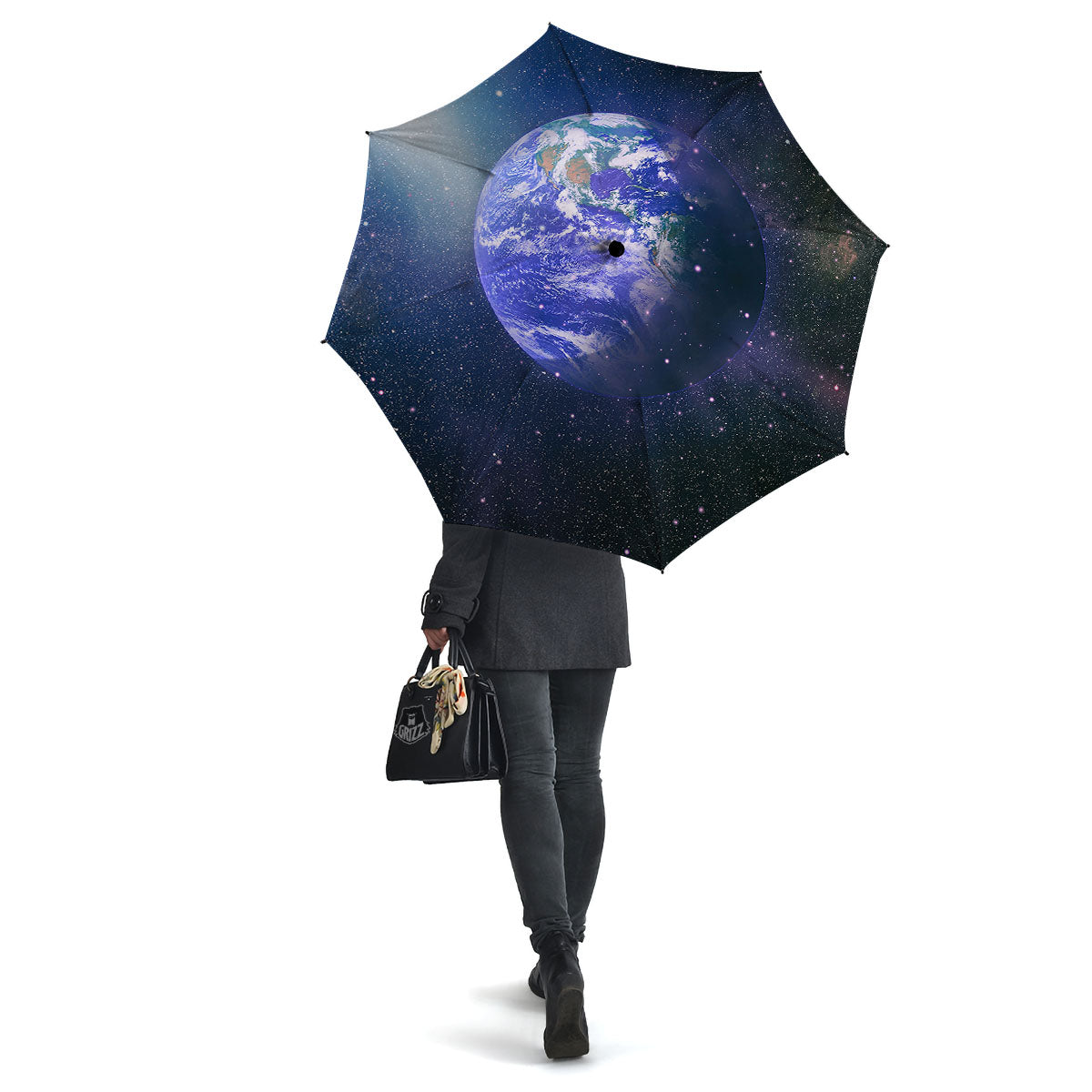 Space And Earth Print Umbrella-grizzshop