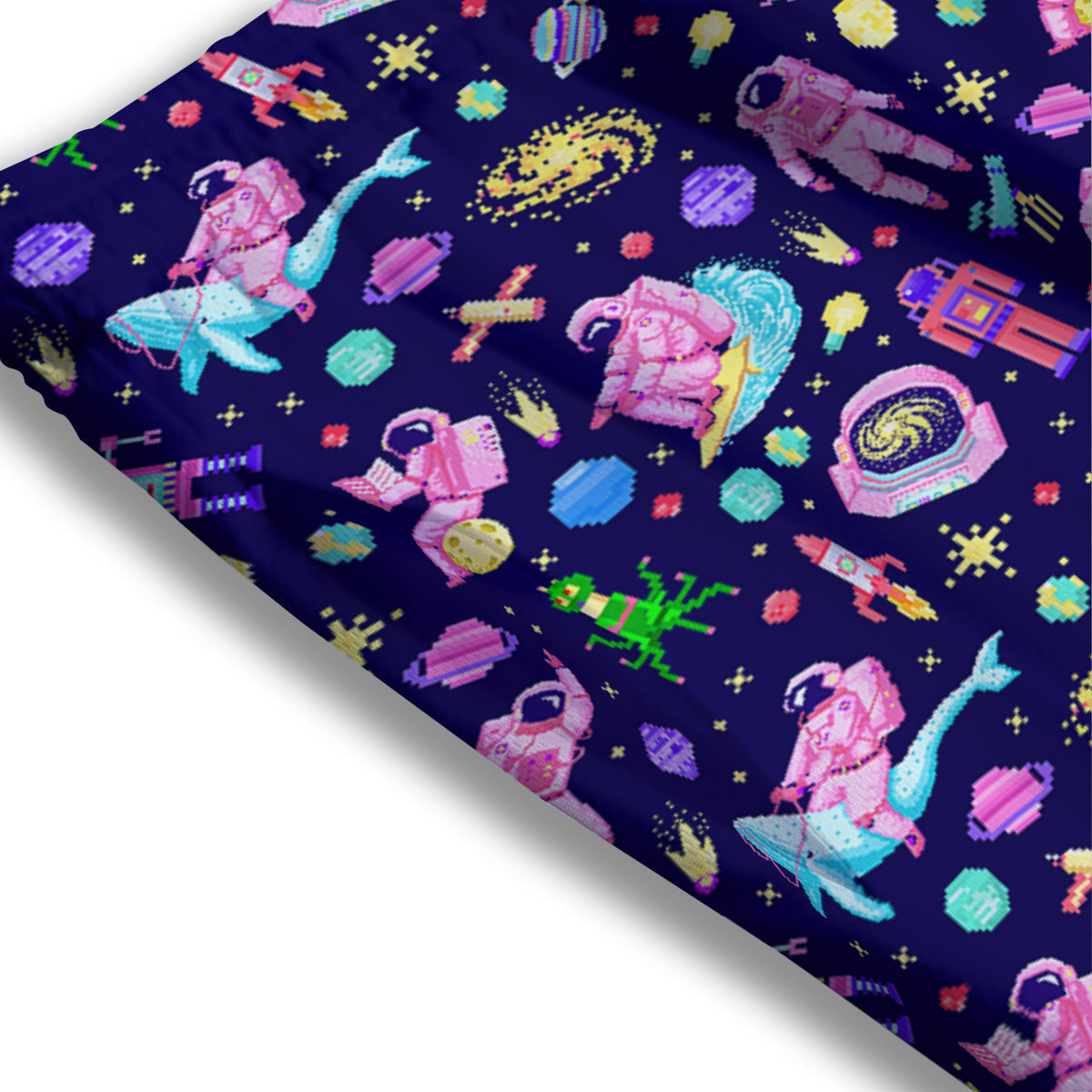 Symbol Eye Of Horus Pattern Mesh Shorts