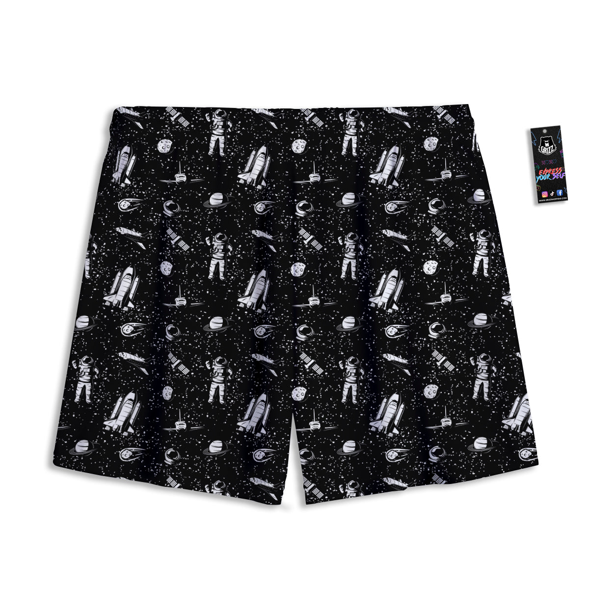 Sign Explosion Golden Dollar Print Mesh Shorts