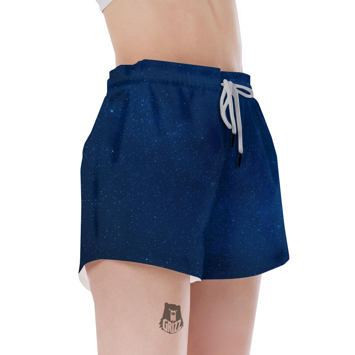 Space Blue Galaxy Women's Shorts-grizzshop