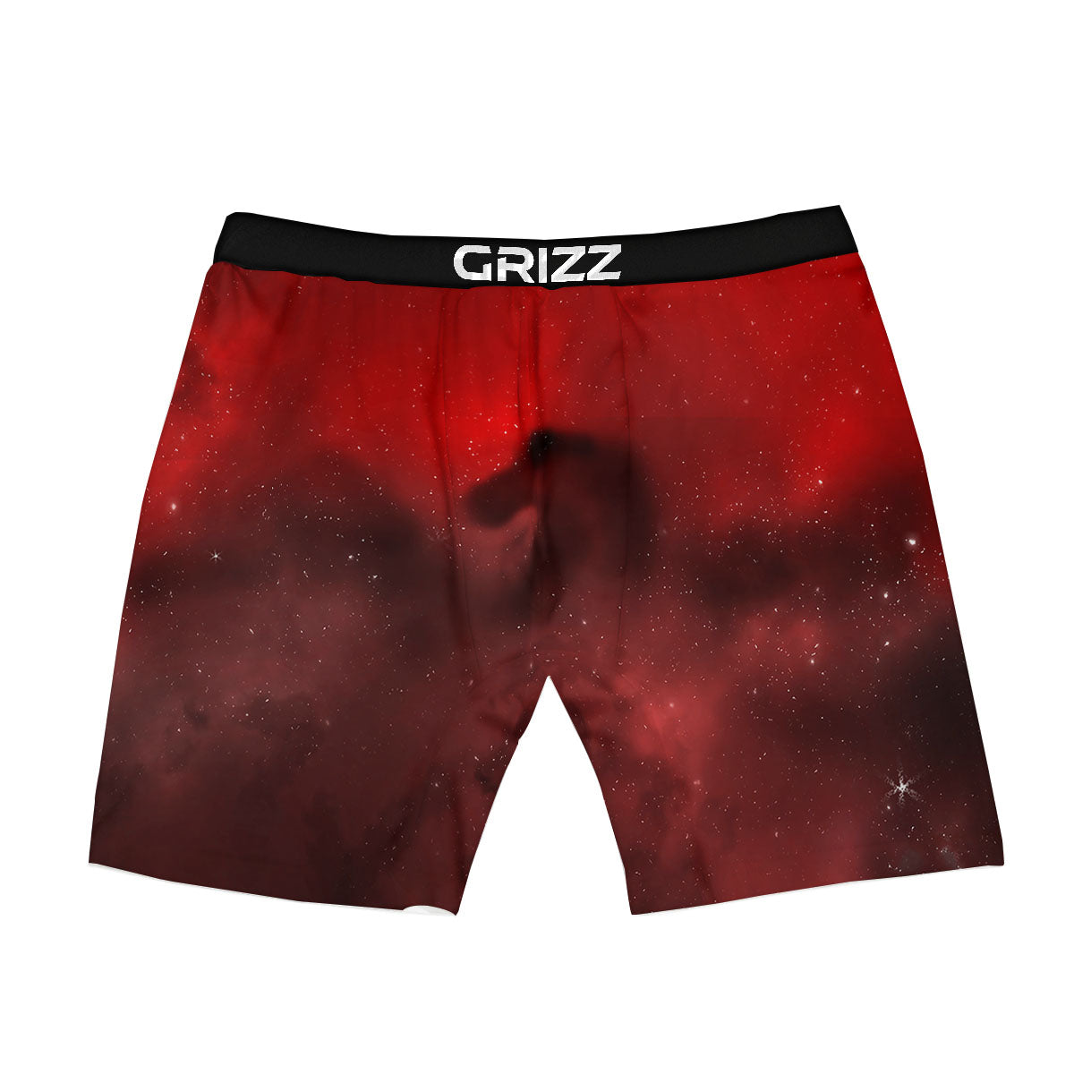 Space Cloud Red Galaxy Print Boxer Briefs-grizzshop