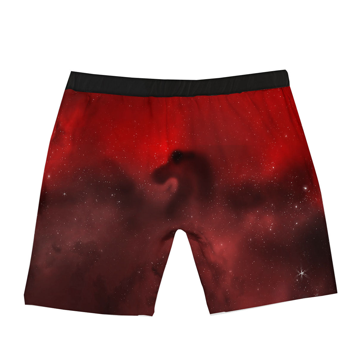 Space Cloud Red Galaxy Print Boxer Briefs-grizzshop