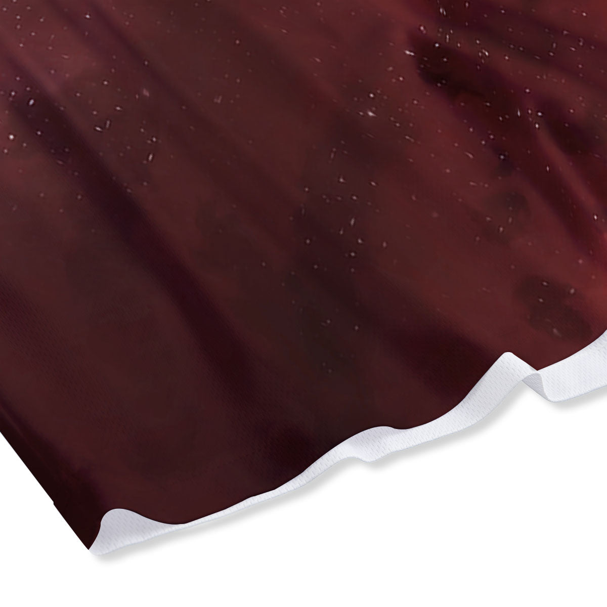 Space Cloud Red Galaxy Print Mesh Shorts