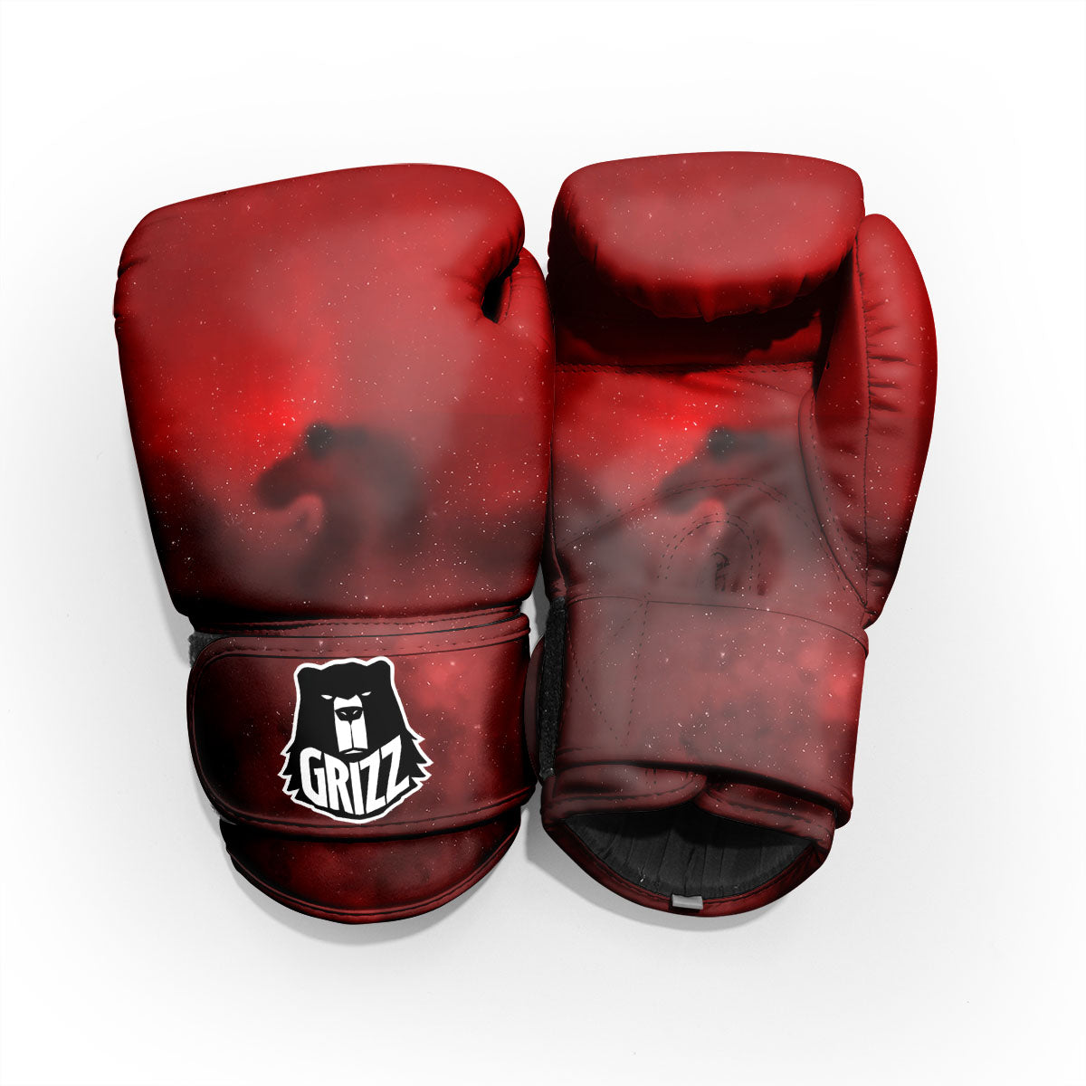 Space Cloud Red Galaxy Print Pro Boxing Glove