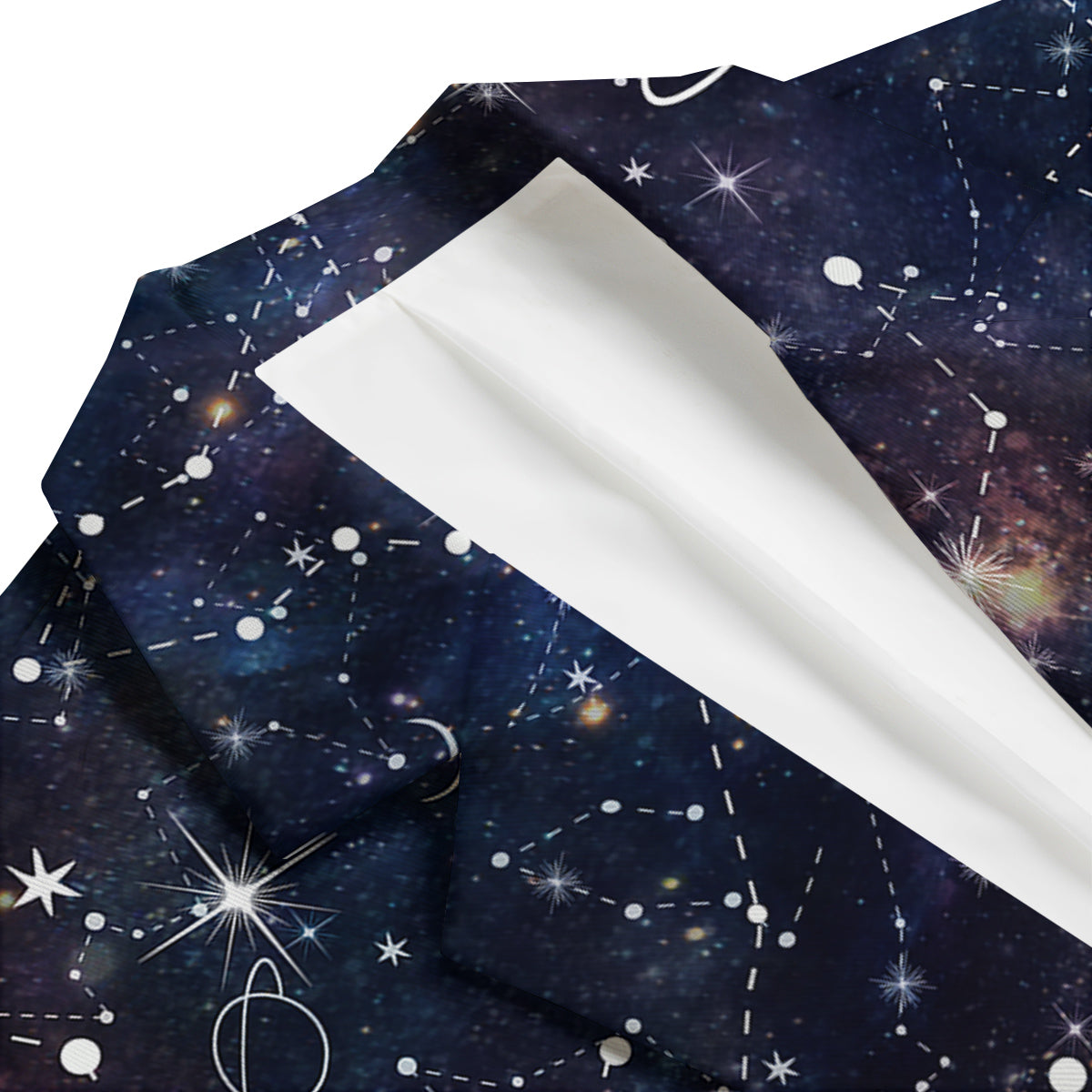 Space Constellation Galaxy Print Men's Blazer-grizzshop