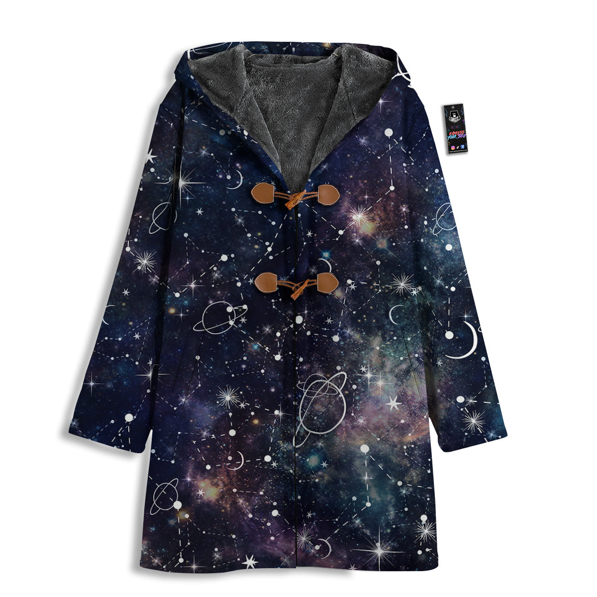 Space Constellation Galaxy Print Men's Windbreaker Jacket-grizzshop