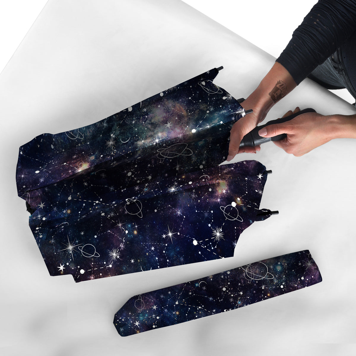 Space Constellation Galaxy Print Umbrella-grizzshop