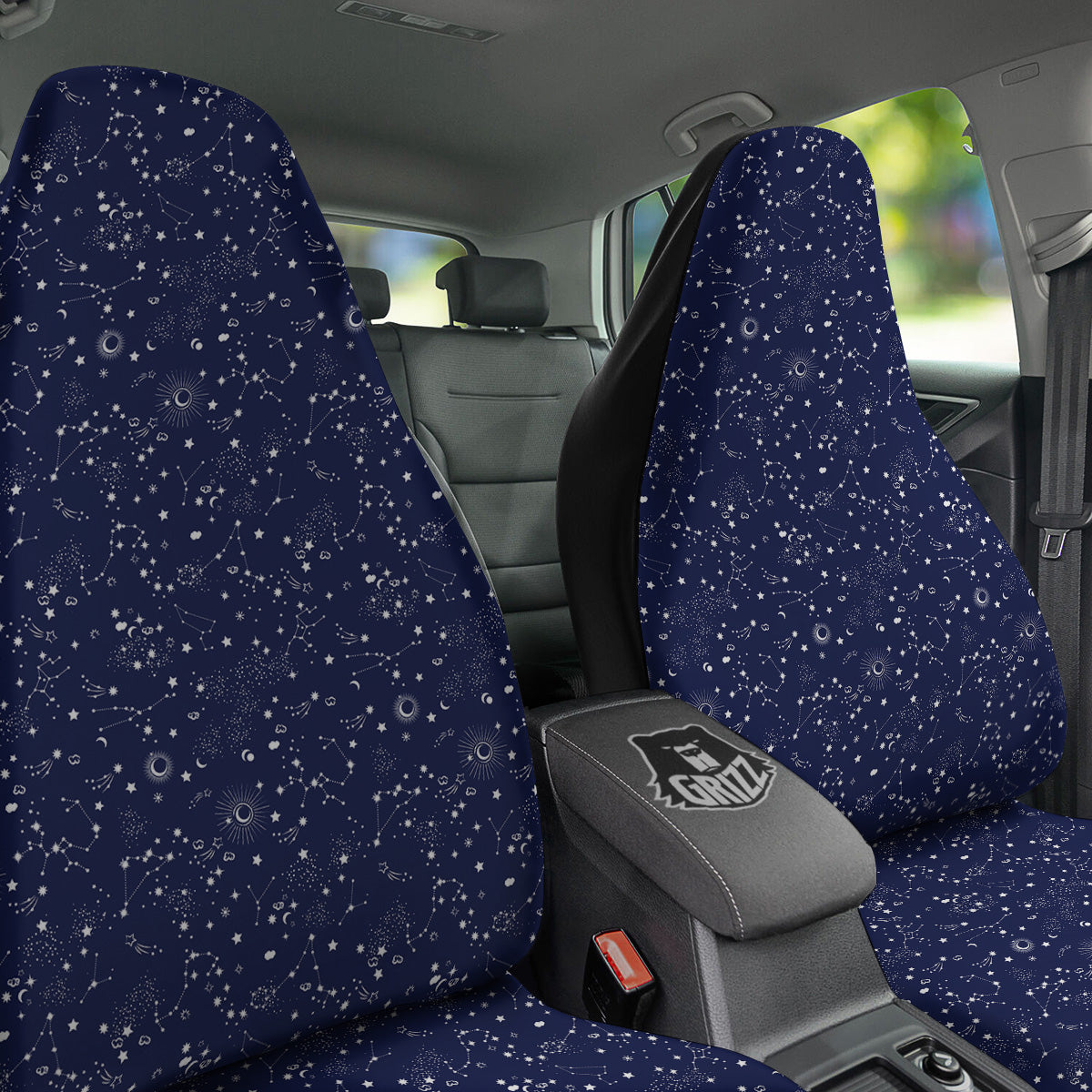 Space Constellation Print Pattern Car Seat Covers-grizzshop