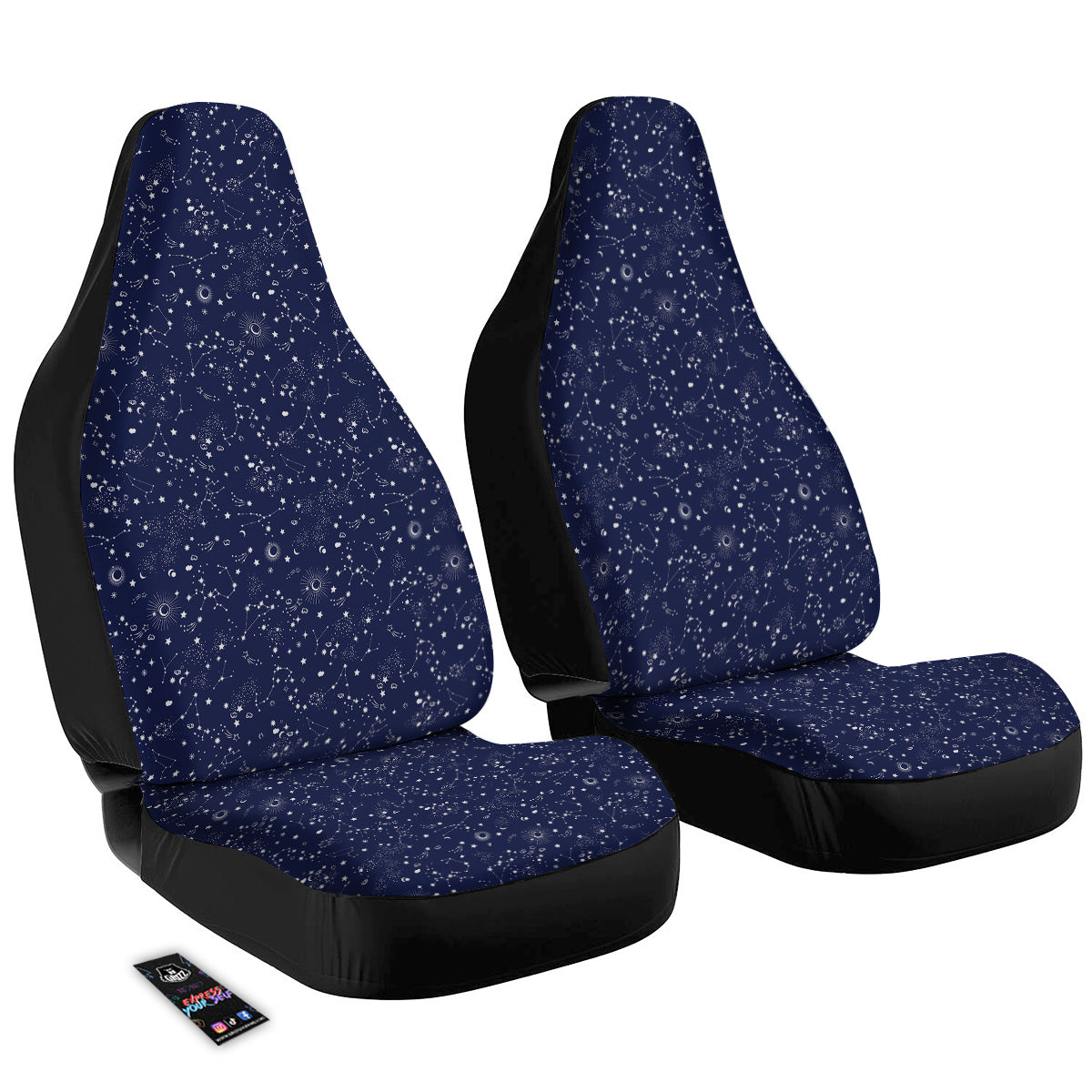 Space Constellation Print Pattern Car Seat Covers-grizzshop
