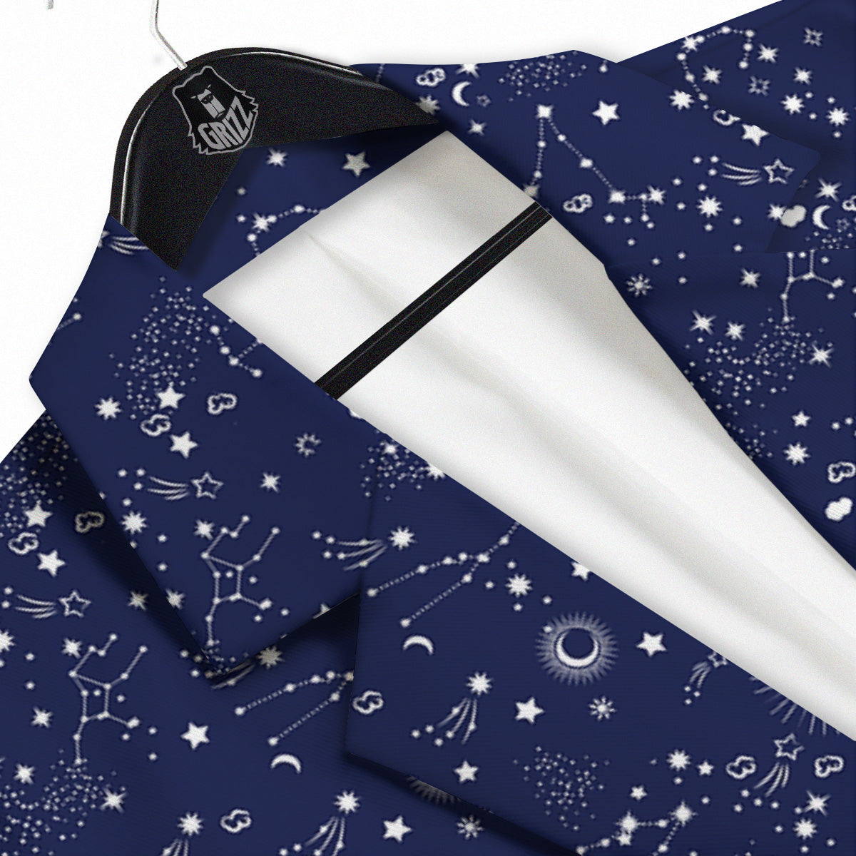 Space Constellation Print Pattern Men's Sport Coat-grizzshop