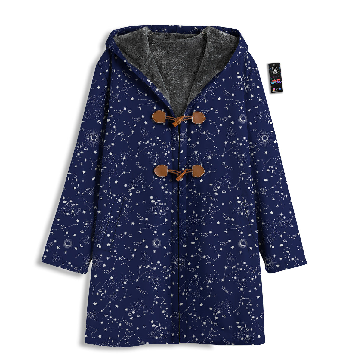 Space Constellation Print Pattern Men's Windbreaker Jacket-grizzshop