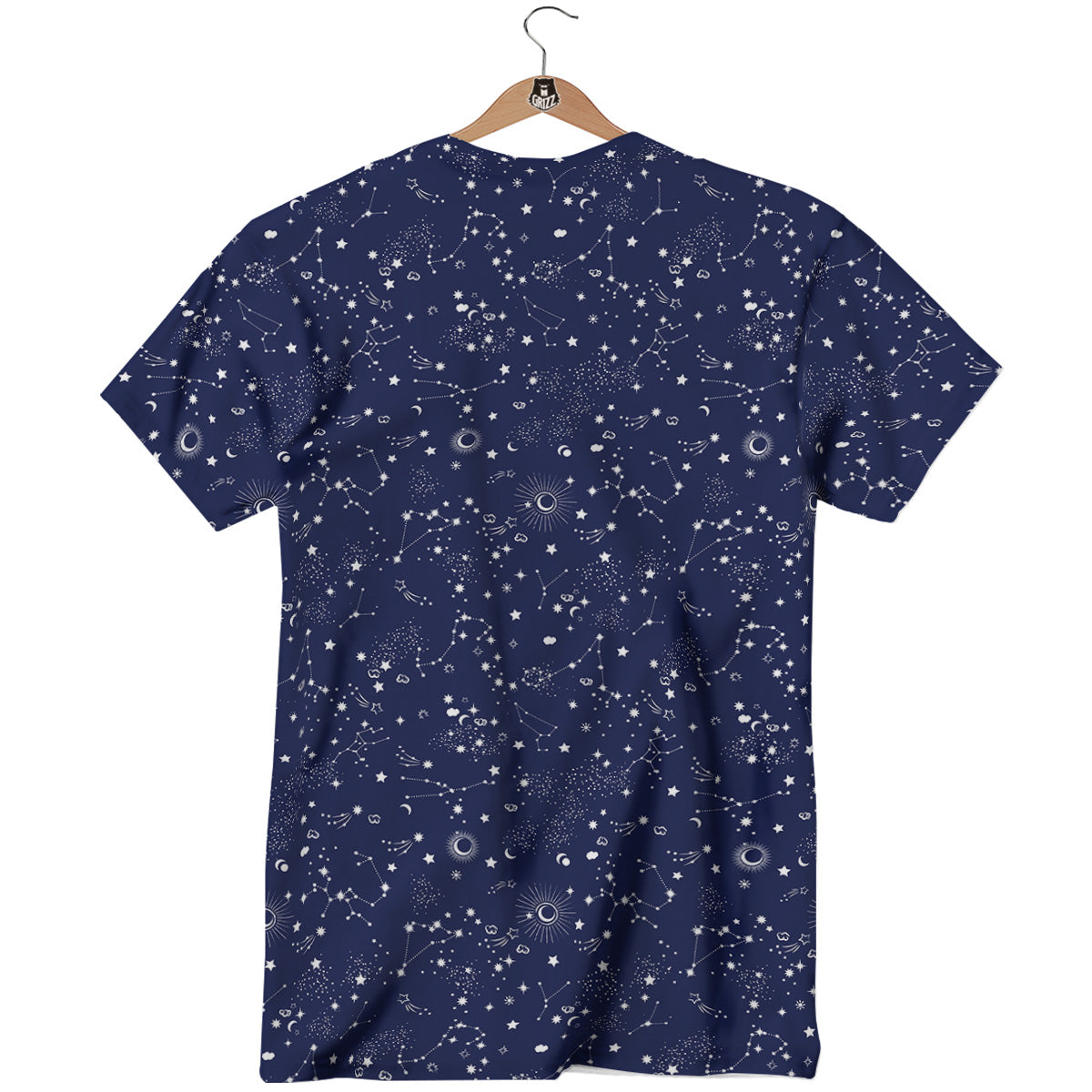 Space Constellation Print Pattern T-Shirt-grizzshop