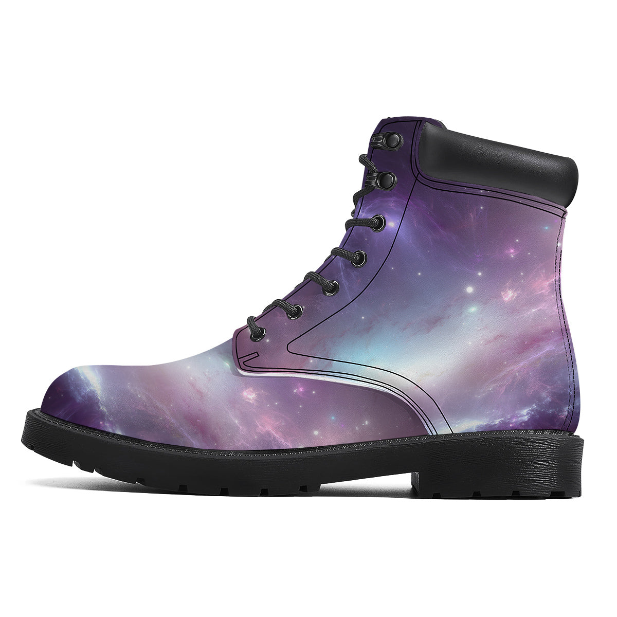 Space Cosmic Print Boots-grizzshop