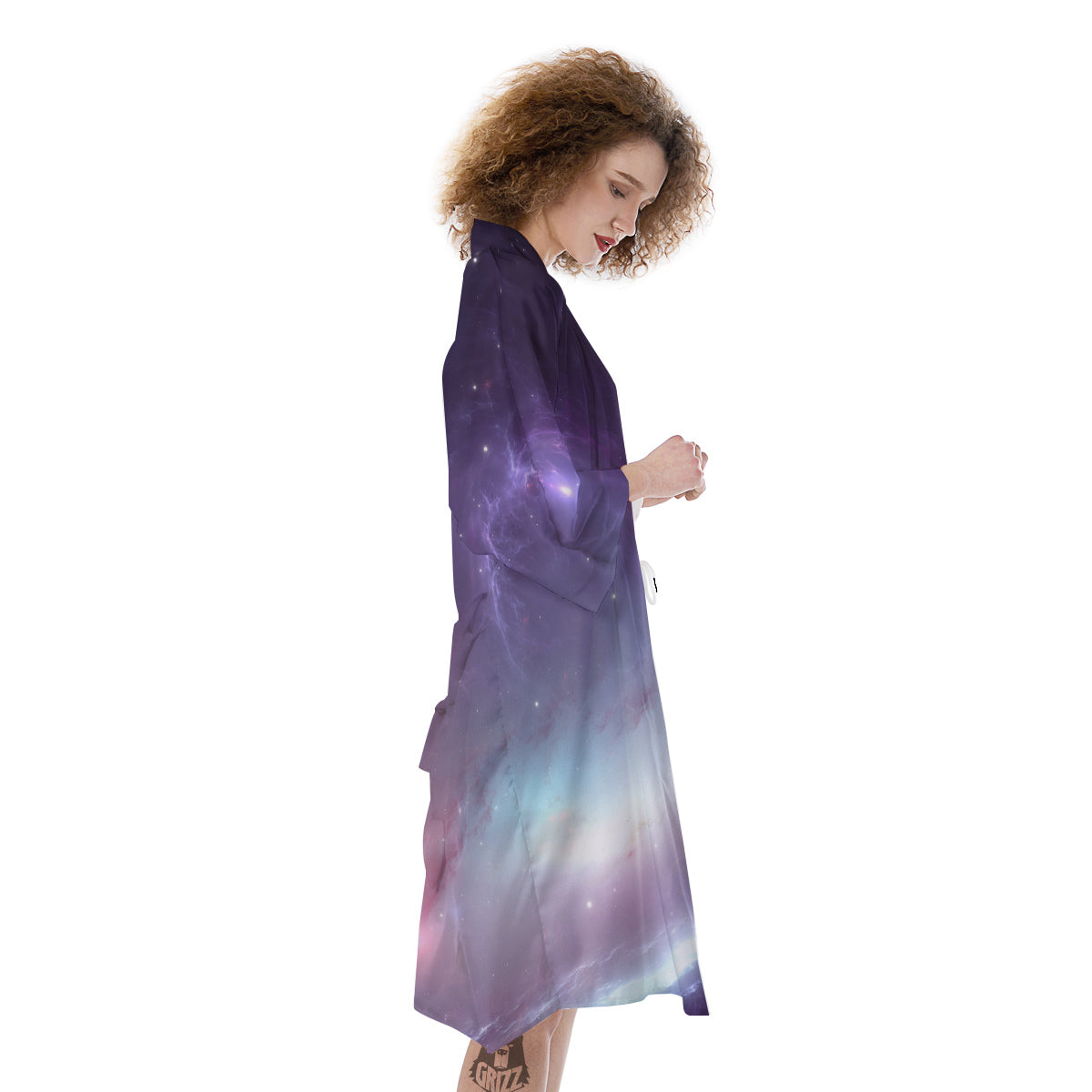 Space Cosmic Print Kimono-grizzshop