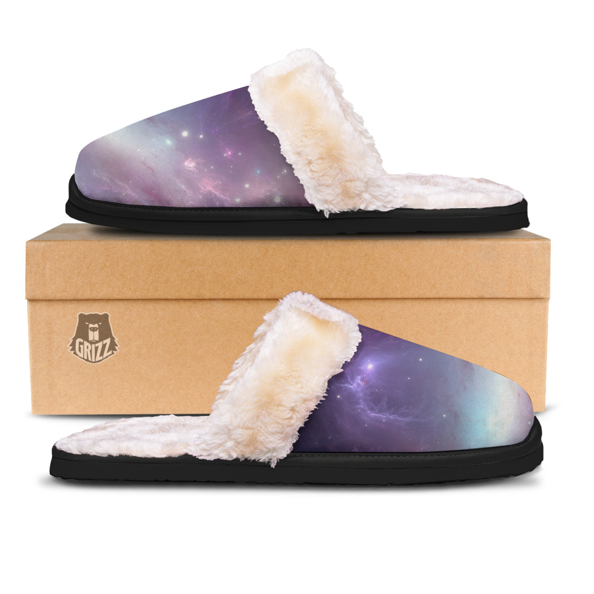 Space Cosmic Print Slippers-grizzshop