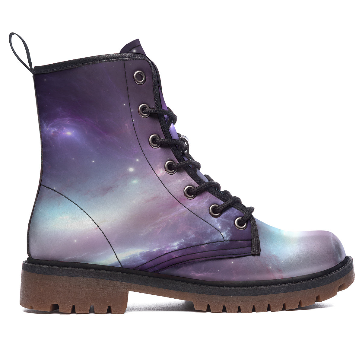 Space Cosmic Print Work Boots-grizzshop