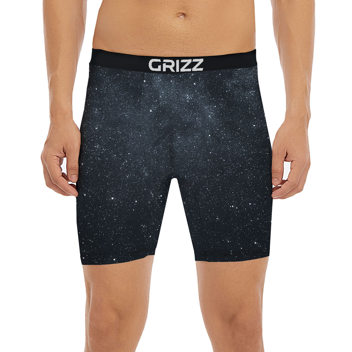 Space Dark Print Boxer Briefs-grizzshop