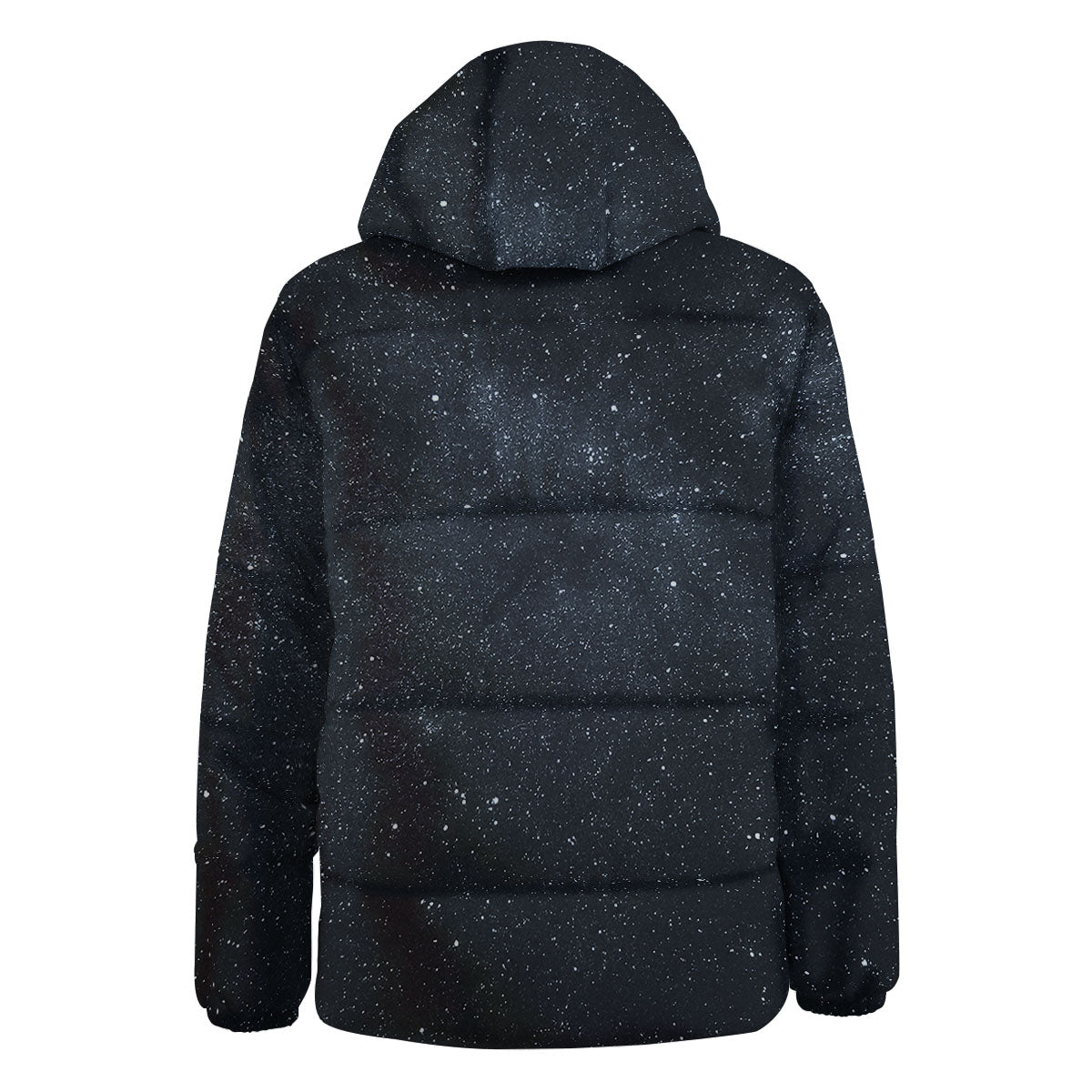 Space Dark Print Down Jacket-grizzshop