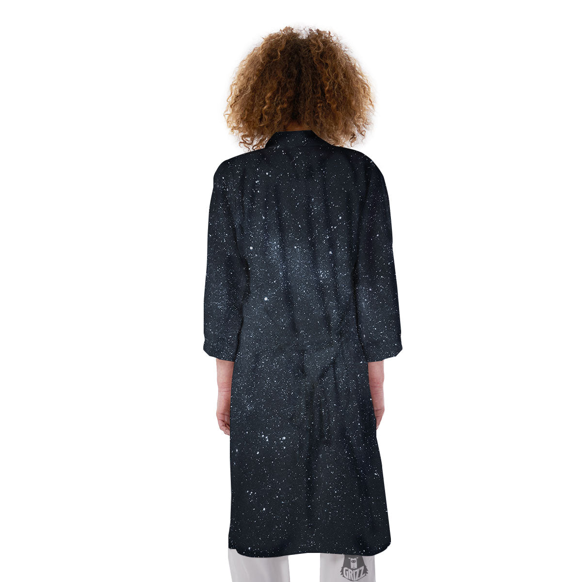 Space Dark Print Kimono-grizzshop