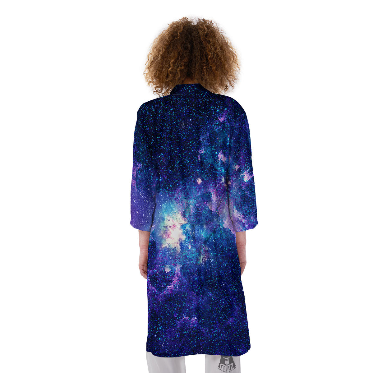 Space Deep Print Kimono-grizzshop
