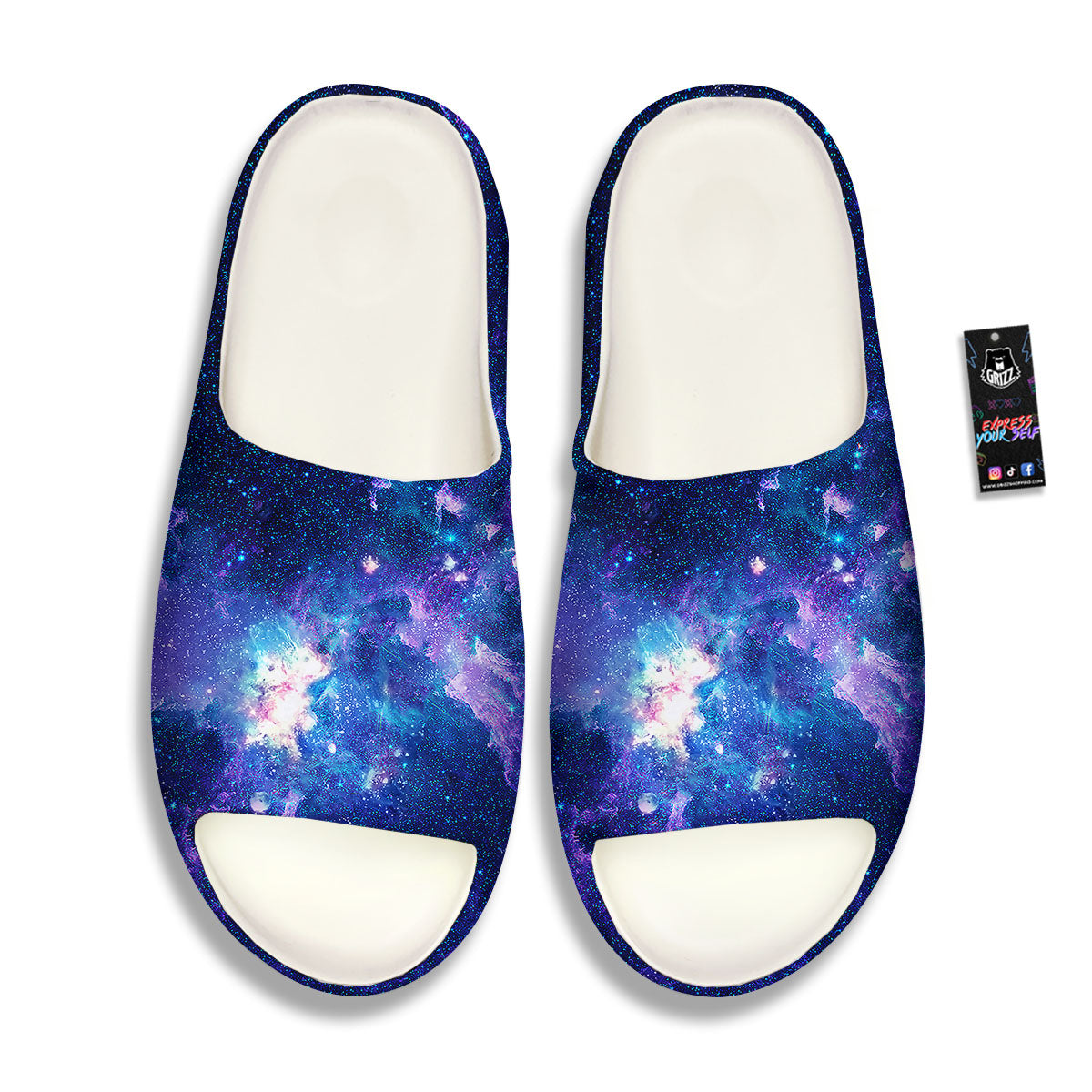 Space Deep Print Sandals-grizzshop